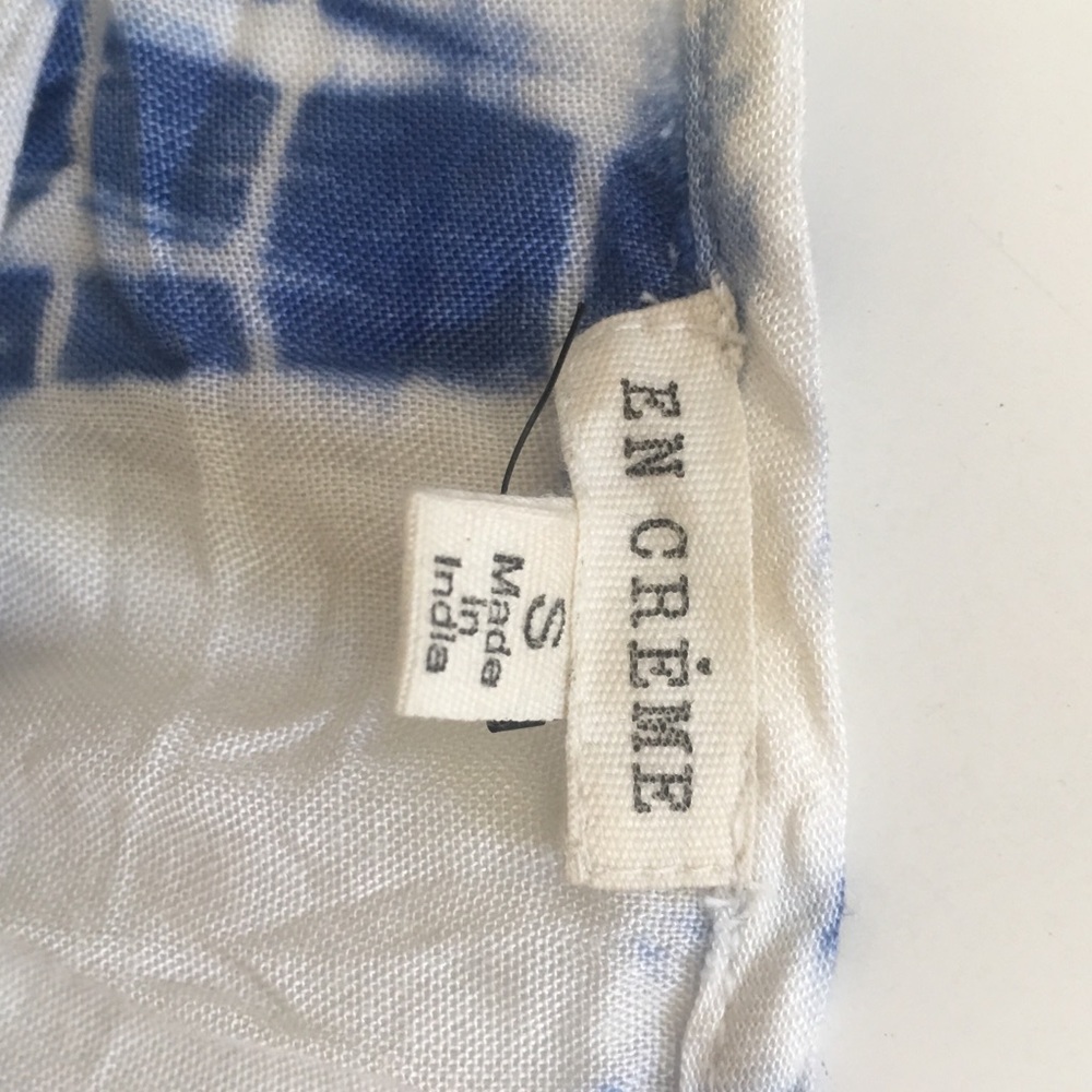 Blue and white beach dress. Baby doll - Picture 5 of 8
